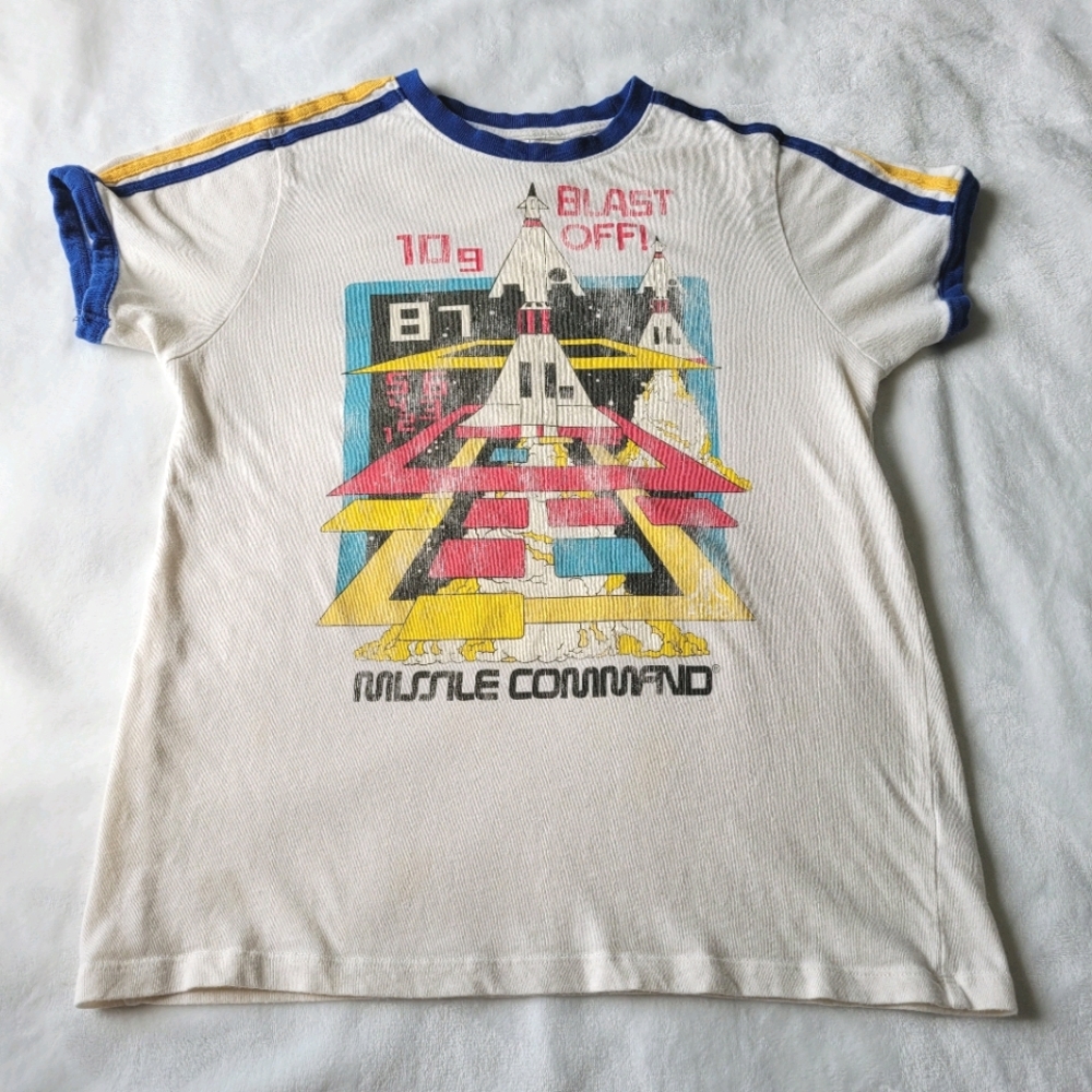 Junk Food Atari Missle Command Graphic T-Shirt